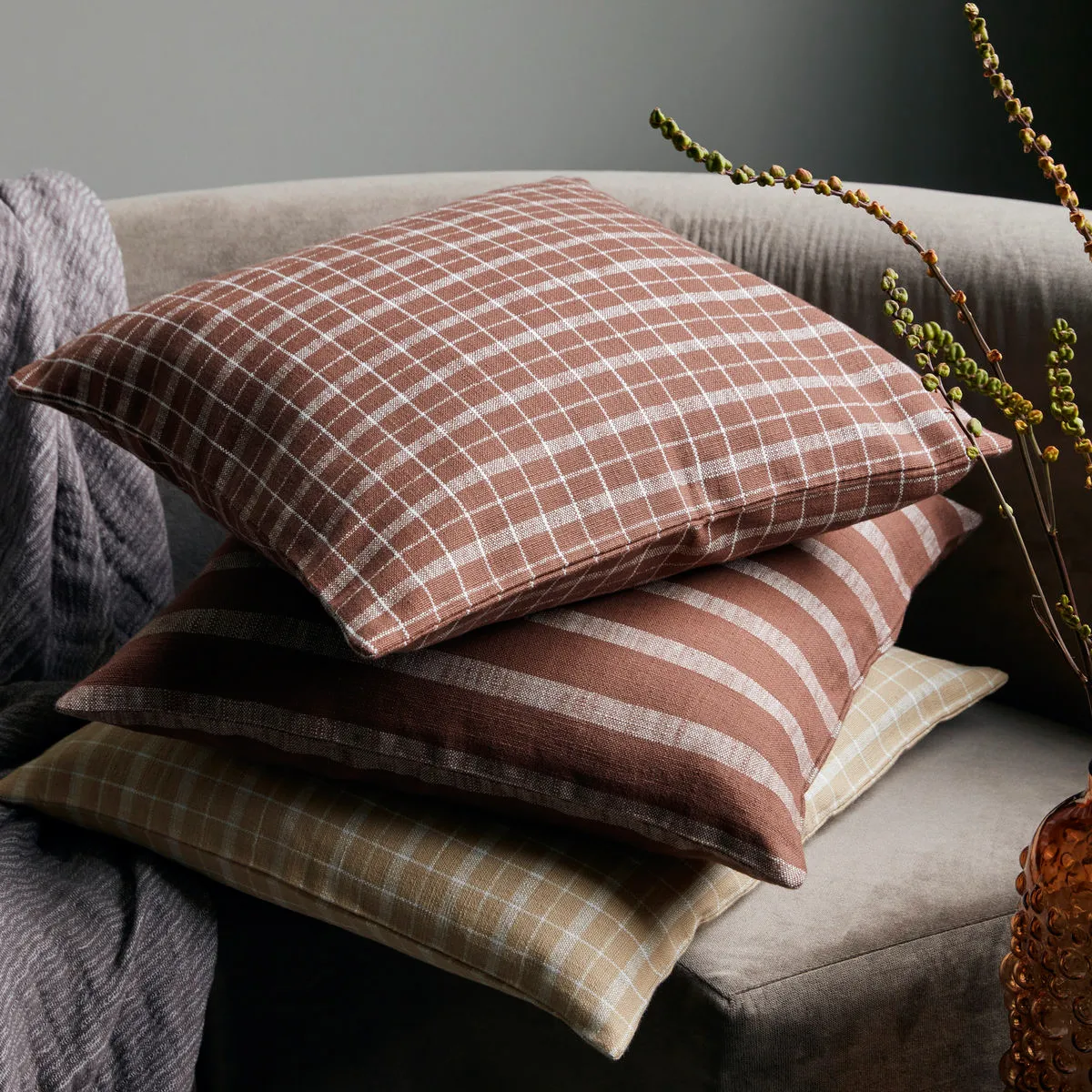 House Doctor Thame Kissenbezug Rkariert 50 X 50cm 4 House Doctor Thame Kissenbezug Rkariert 50 X 50cm – Bild 2