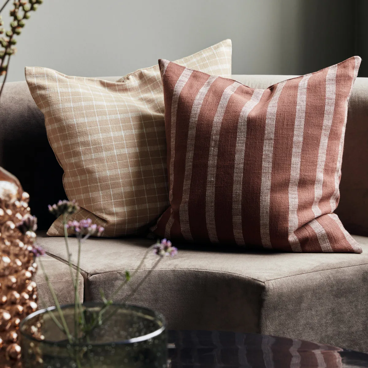 House Doctor Thame Kissenbezug Gestreift 50 X 50cm 4 House Doctor Thame Kissenbezug Gestreift 50 X 50cm – Bild 2