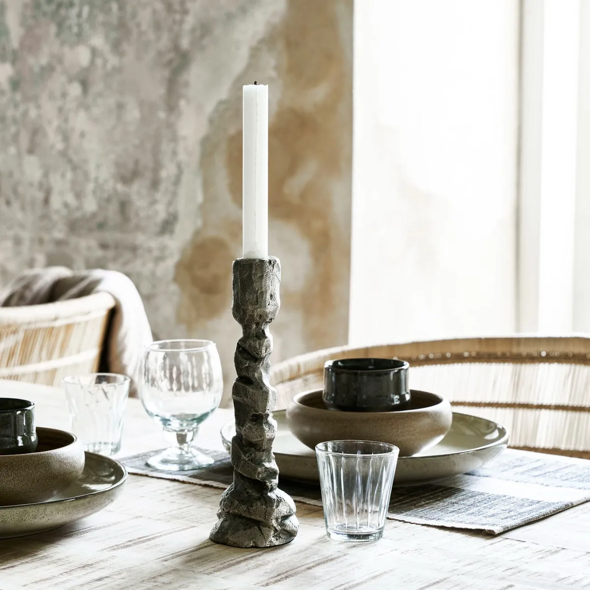 House Doctor Raku Kerzenhalter Antiksilber 7 House Doctor Raku Kerzenhalter Antiksilber – Bild 5